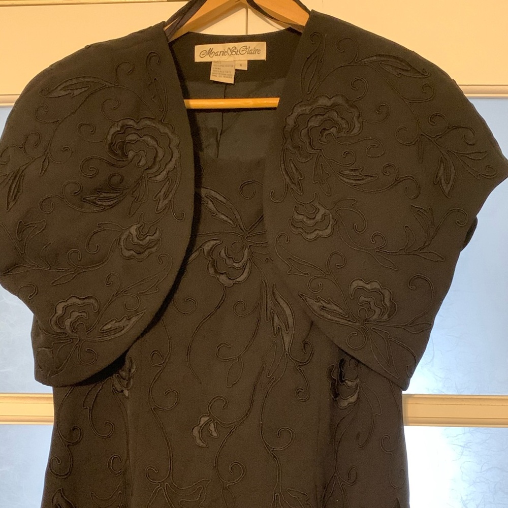 Formal Event Embroidered Dress with Jacket